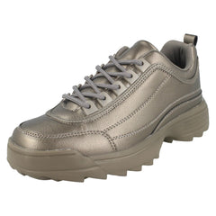 Ladies Reflex Lace Up Chunky Trainers
