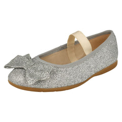 Girls Clarks Glitter Bow Detailed Shoes Dance Bow K