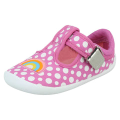 Unisex Childrens Clarks T-Bar Casual Shoe Roamer Sun