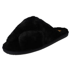 Ladies Clarks Cross Detailed Mule Slippers Dream Lux