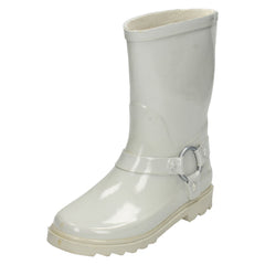 Girls Spot On Ring Trim Wellington Boots