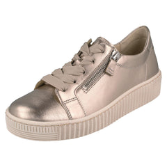 Ladies Gabor Casual Trainers With Side Zip And Laces 63.334