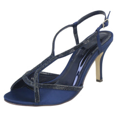 Ladies Anne Michelle Diamante T-Bar Sandals