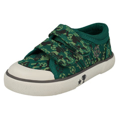 Boys Startrite Football Detailed Canvas Shoes Kickabout
