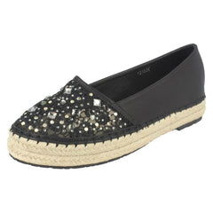 Ladies Savannah Slip On Espadrille Casual Pumps