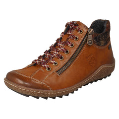 Ladies Rieker Tex Lace Up Warm Lined Casual Ankle Boots L7516