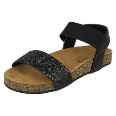 Girls Spot On Glitter Mules