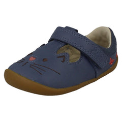 Girls Clarks T-Bar Shoes Roamer Ears T
