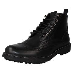 Mens Thomas Blunt Brogue Lace Up Casual Smart Ankle Boots A3R079