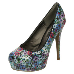 Ladies Spot On Platform Stilletto Shoe