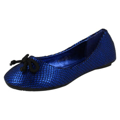 Girls Cutie Bow Detail Ballet Shoes H2241