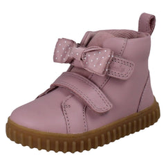 Kids Clarks Unisex Hi-Top Ankle Boots Cove Sky