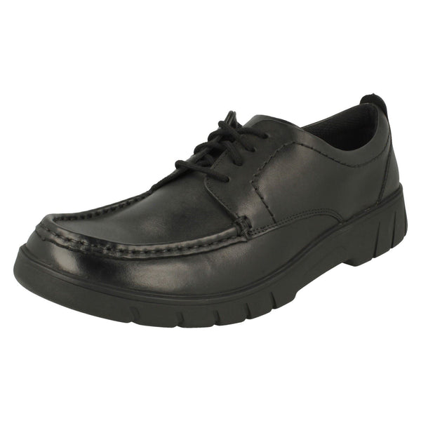 Boys Clarks Lace Up Moccasin Shoes Branch Lace Y