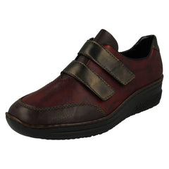 Ladies Rieker Full Shoes With Adjustable Straps 48750