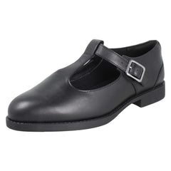 Girls Clarks Classic T-Bar School Shoes Tapa Hope