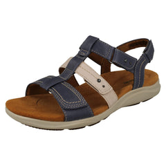 Ladies Clarks Contour Cushion Strappy Sandals Kitly Step