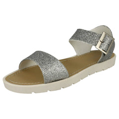 Ladies Savannah Glitter Thick Strap Sandals
