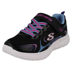 Girls Skechers Lightweight Machine Washable Trainers Eureka Shine 303520