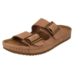 Ladies Clarks Adjustable Dual Strap Mule Sandals Brookleigh Sun