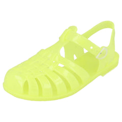 Girls Spot On Glow in the Dark Jelly Sandals