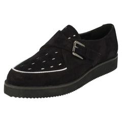 Ladies Spot On Flat Shoes