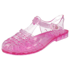 Ladies Spot On Transparent Jelly Shoes