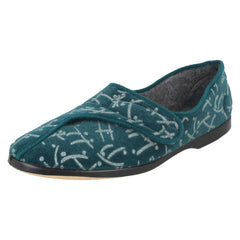Ladies Ladylove Single Strap Textile Slippers - Emily