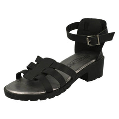 Girls Spot On Buckle Strap Sandals