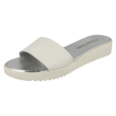 Ladies Leather Collection Casual Slip On Mules