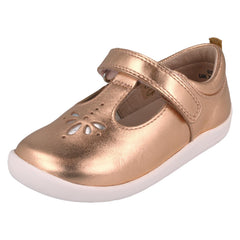 Girls Startrite T-Bar Laser Detailed Shoes Puzzle