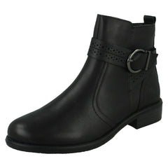 Ladies Remonte Zip Up Ankle Boots D0F81-00