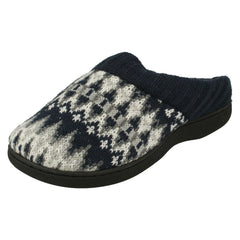 Ladies Four Seasons Knitted Mule Slippers Jane