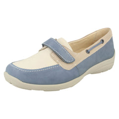 Ladies Easy B Flat Loafer Style Shoes - Elizabeth