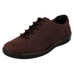 Ladies Padders Lace Up Everyday Flats Galaxy 2