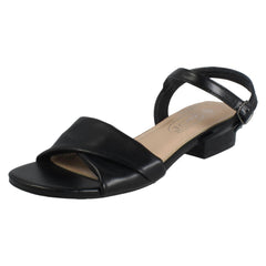Ladies Spot On Low Heel Casual Buckle Fastening Sandals F12113