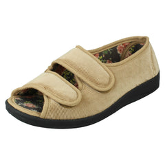 Ladies Four Seasons Floral Lined Slippers Mary