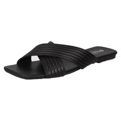Ladies Spot On Flat Wide Fit Sandals F00400