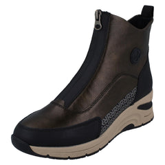 Ladies Rieker Casual Wedge Ankle Boots N9381