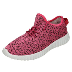 Ladies Spot On Casual Lace Up Trainers