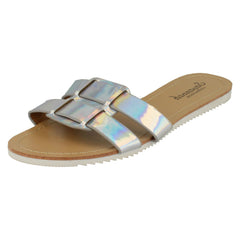 Ladies Savannah Flat Two Strap Mule