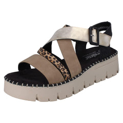 Ladies Rieker Wedge Sandals V1063