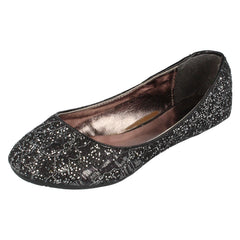 Girls Cutie Glitter Slip On Shoes
