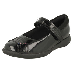 Girls Clarks Rainbow Detailed School Shoes Etch Beam