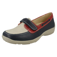 Ladies Easy B Flat Loafer Style Shoes - Elizabeth