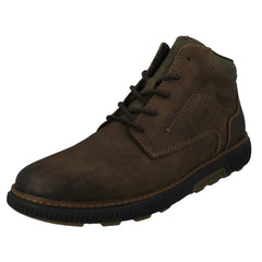 Mens Rieker Lightweight Lace Up Detailed Ankle Boots B3308
