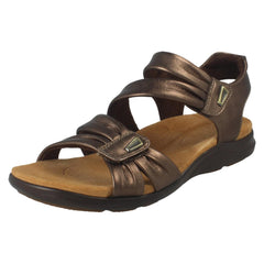Ladies Clarks Casual Hook and Loop Sandals Kitly Ave