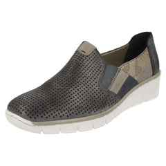 Ladies Rieker Slip On Casual Shoes 53757