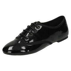 Ladies Spot On Smart Brogue Style Shoes