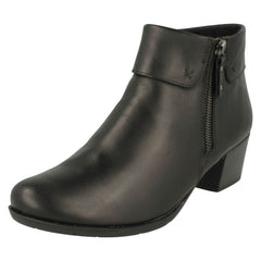 Ladies Remonte Warm Lined Heeled Ankle Boots R5674