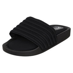 Ladies Spot On Mule Sandals Sliders F00405